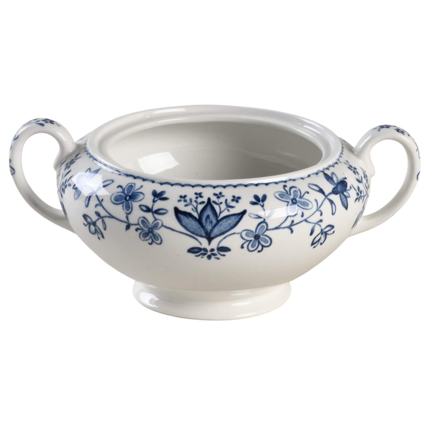 Ashford Blue Sugar Bowl No Lid by Johnson Brothers-1