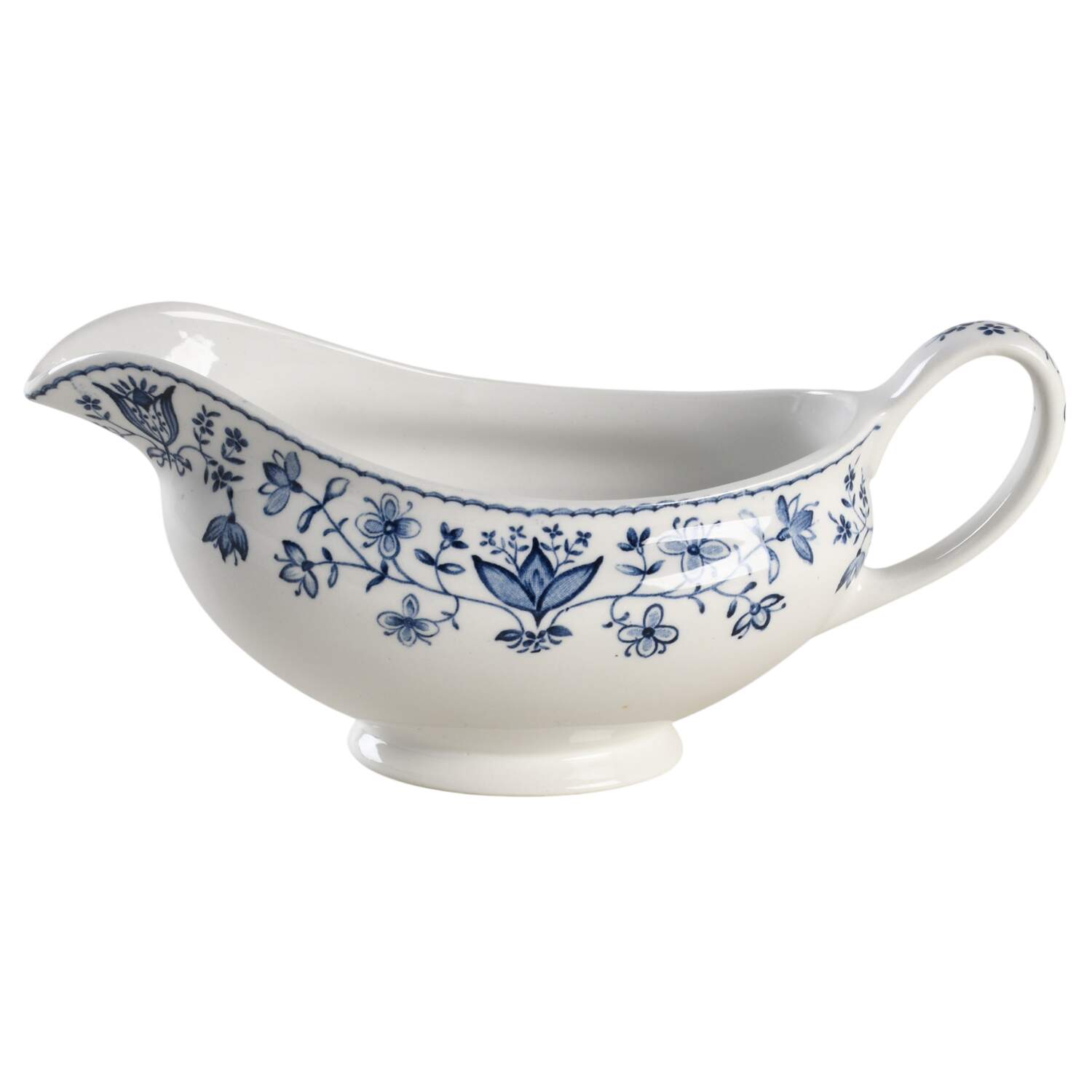Ashford Blue Gravy Boat by Johnson Brothers-1