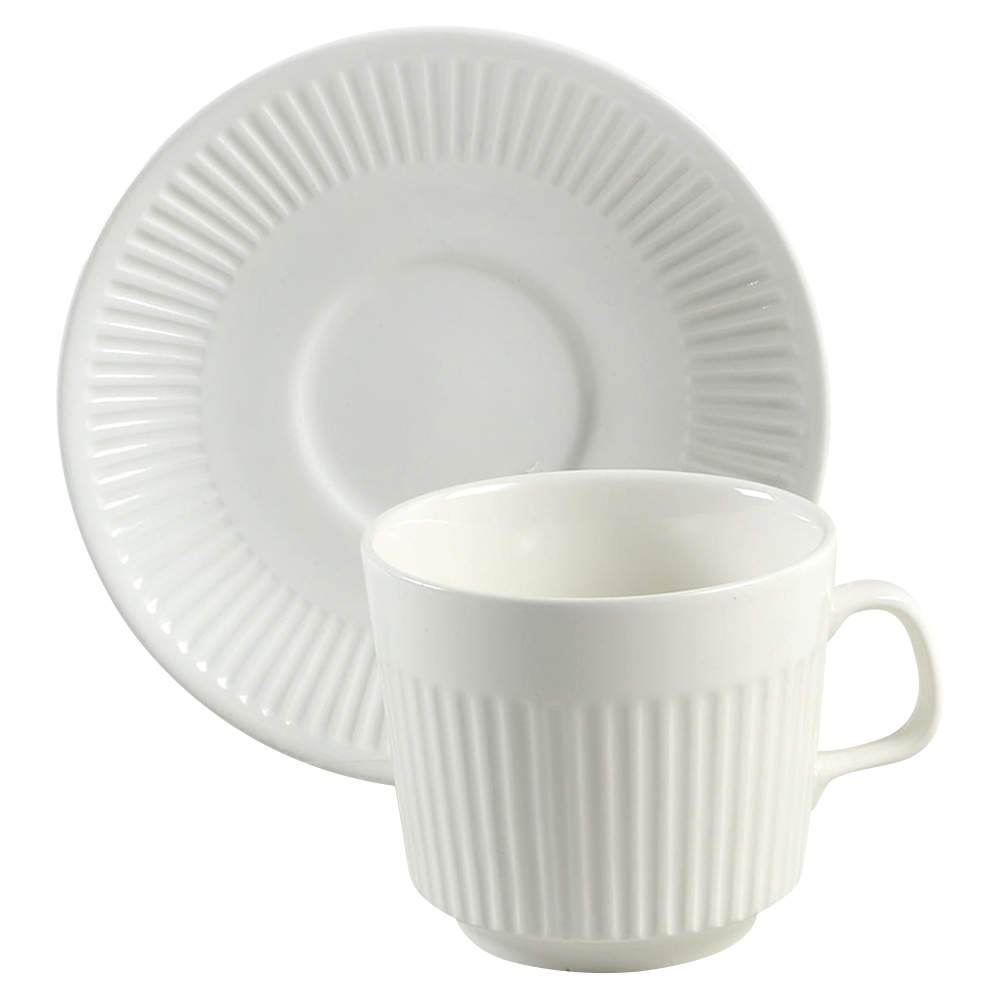 Athena Flat Cup & Saucer Set by Johnson Brothers-1