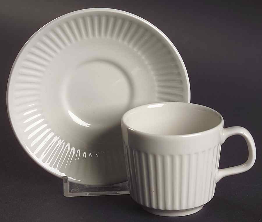 Athena Flat Demitasse Cup & Saucer Set by Johnson Brothers-1