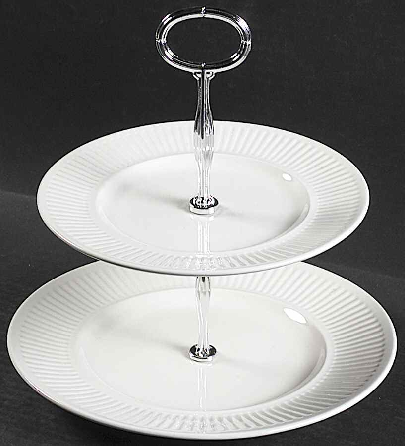 Athena 6 5/8"-10"  2 Tiered Serving Tray (Dp, Sp) HC by Johnson Brothers-1