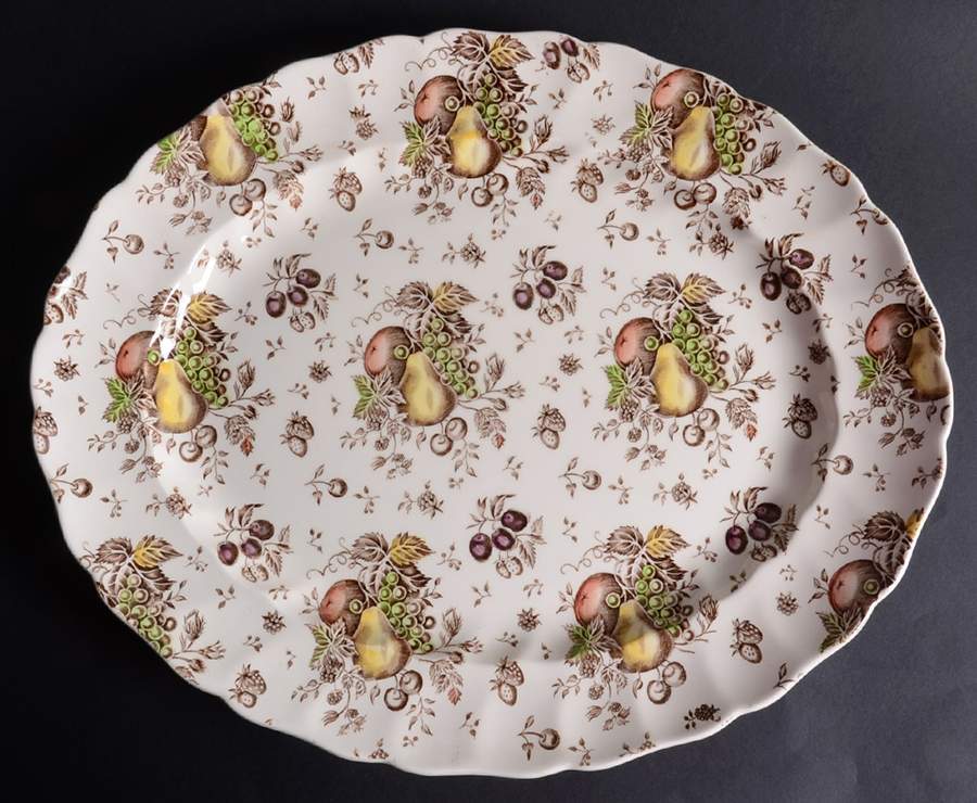 Autumn's Delight 17" Oval Serving Platter by Johnson Brothers-1