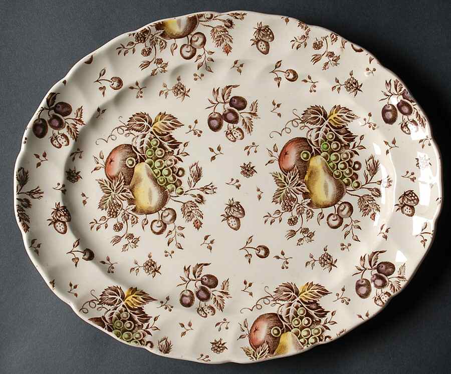 Autumn's Delight 11" Oval Serving Platter by Johnson Brothers-1