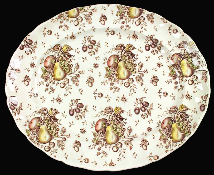 Autumn's Delight 15" Oval Serving Platter by Johnson Brothers-1