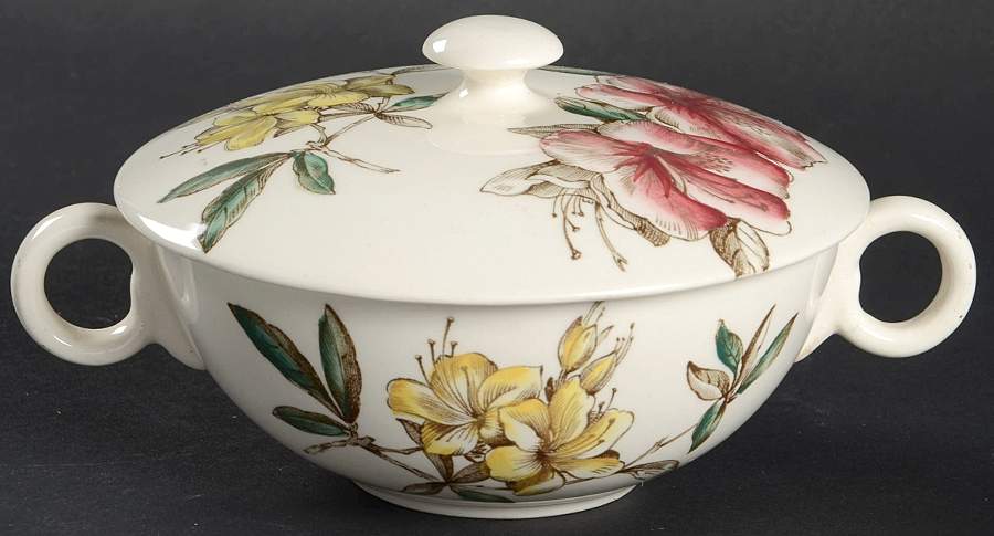 Azalea Sugar Bowl & Lid by Johnson Brothers-1