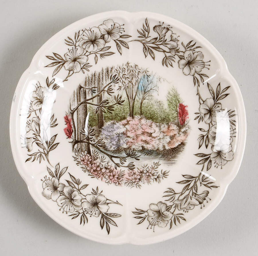 Azalea Gardens Saucer by Johnson Brothers-1