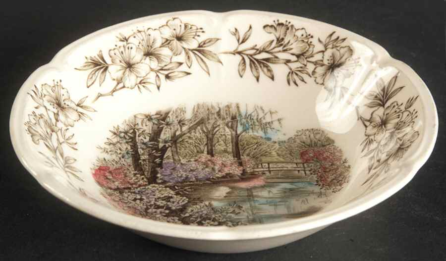 Azalea Gardens Fruit/Dessert (Sauce) Bowl by Johnson Brothers-1