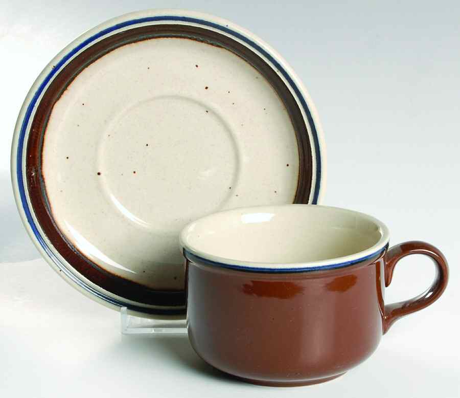 Bahia Flat Cup & Saucer Set by Johnson Brothers-1