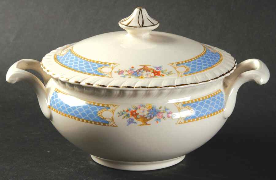 Belvedere Sugar Bowl & Lid by Johnson Brothers-1