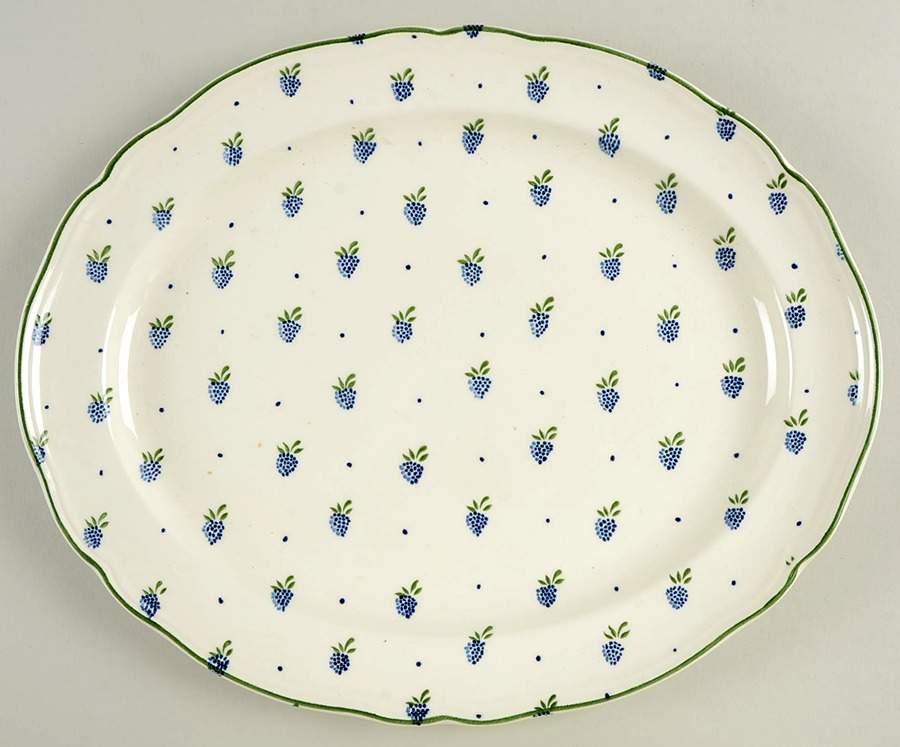 Berries 13" Oval Serving Platter by Johnson Brothers-1