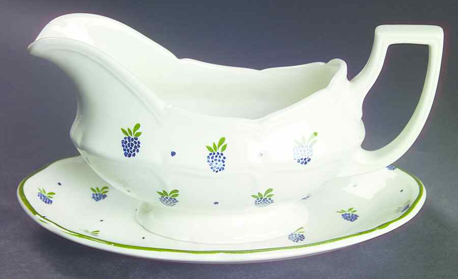 Berries Gravy Boat & Underplate/Relish by Johnson Brothers-1