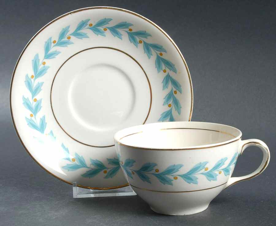 Bermuda Flat Cup & Saucer Set by Johnson Brothers-1