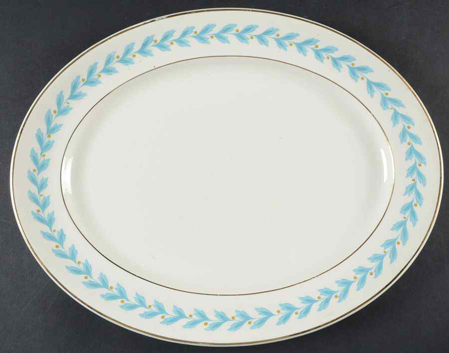 Bermuda 14" Oval Serving Platter by Johnson Brothers-1
