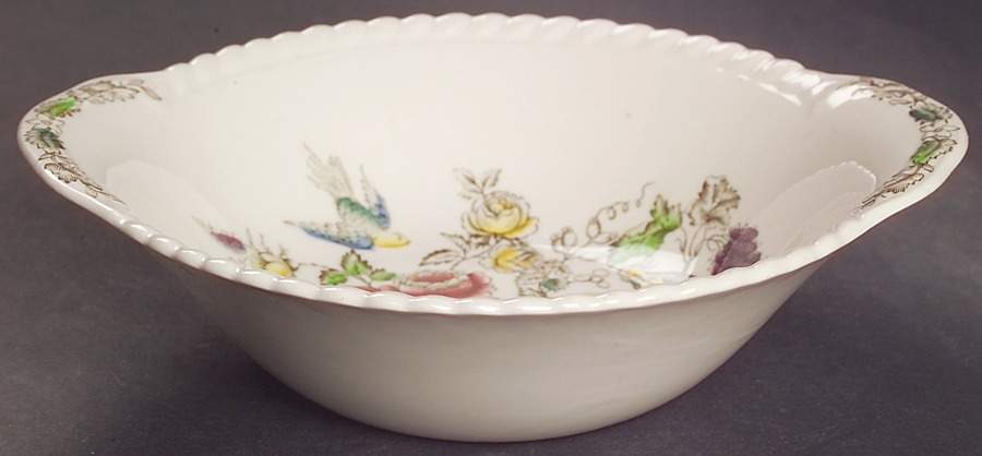 Bird of Paradise Brown Multicolor Lugged Cereal Bowl by Johnson Brothers-1