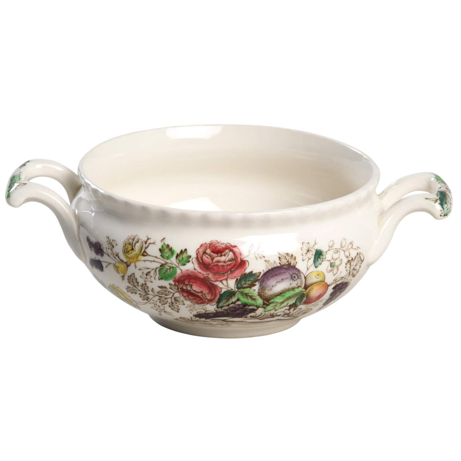 Bird of Paradise Brown Multicolor Sugar Bowl No Lid by Johnson Brothers-1