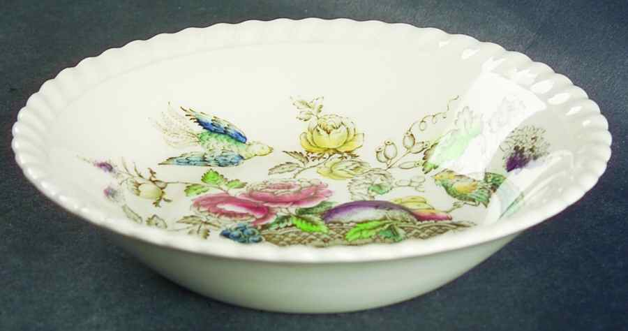 Bird of Paradise Brown Multicolor Fruit/Dessert (Sauce) Bowl by Johnson Brothers-1