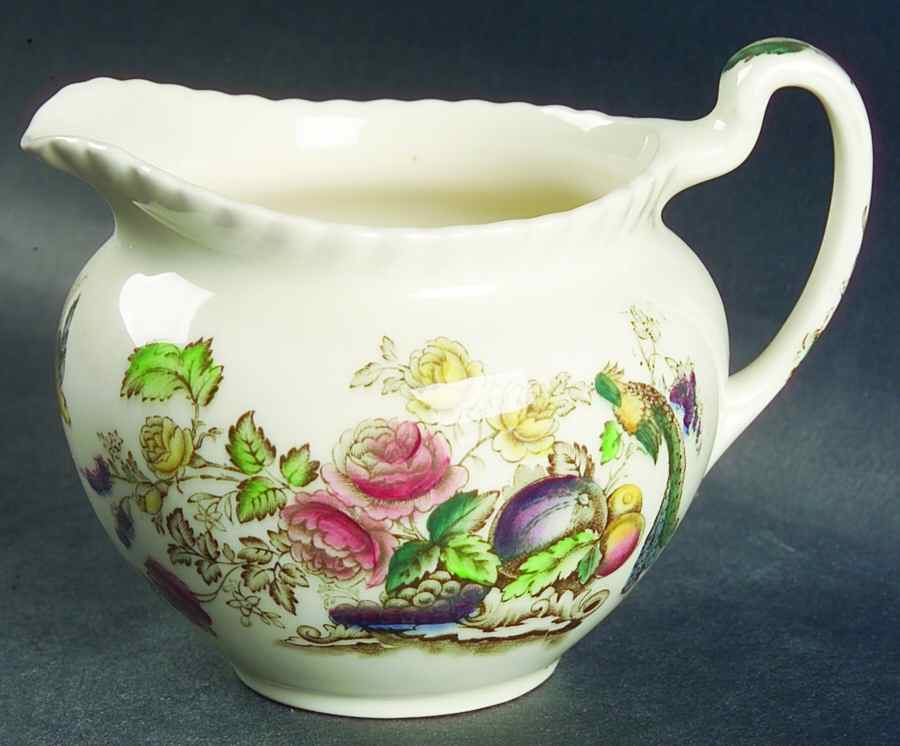 Bird of Paradise Brown Multicolor Creamer by Johnson Brothers-1