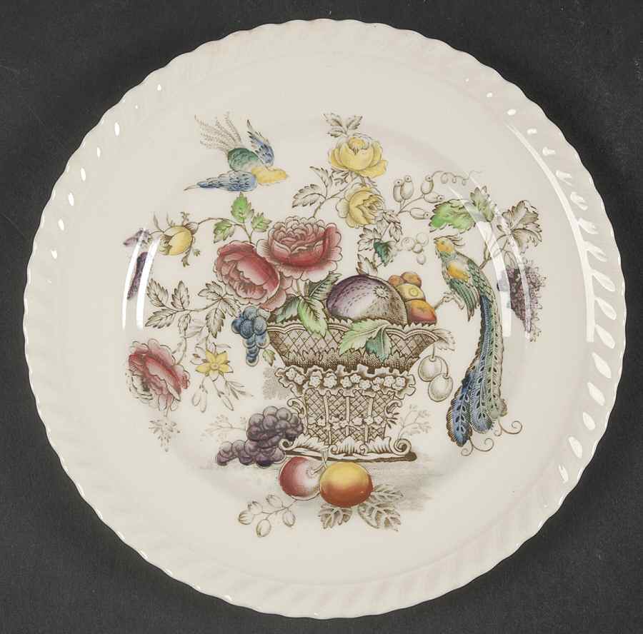 Bird of Paradise Brown Multicolor Bread & Butter Plate by Johnson Brothers-1