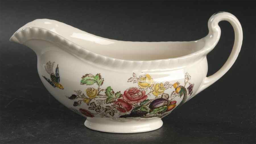 Bird of Paradise Brown Multicolor Gravy Boat by Johnson Brothers-1