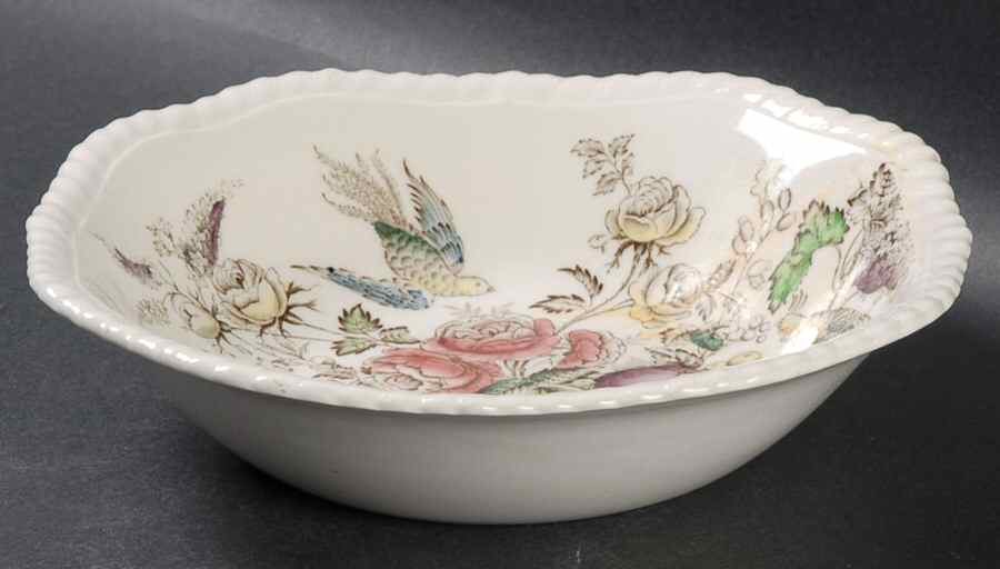 Bird of Paradise Brown Multicolor Square Soup Bowl by Johnson Brothers-1