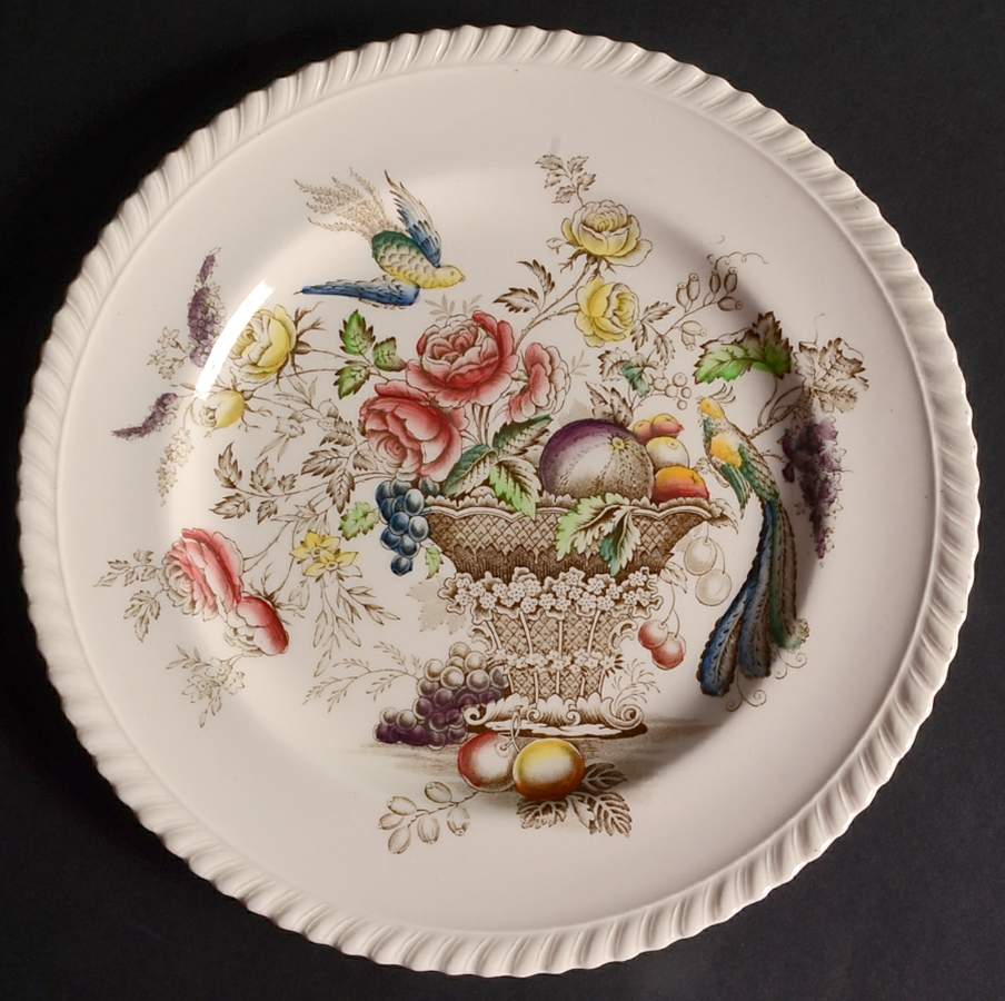 Bird of Paradise Brown Multicolor Luncheon Plate by Johnson Brothers-1