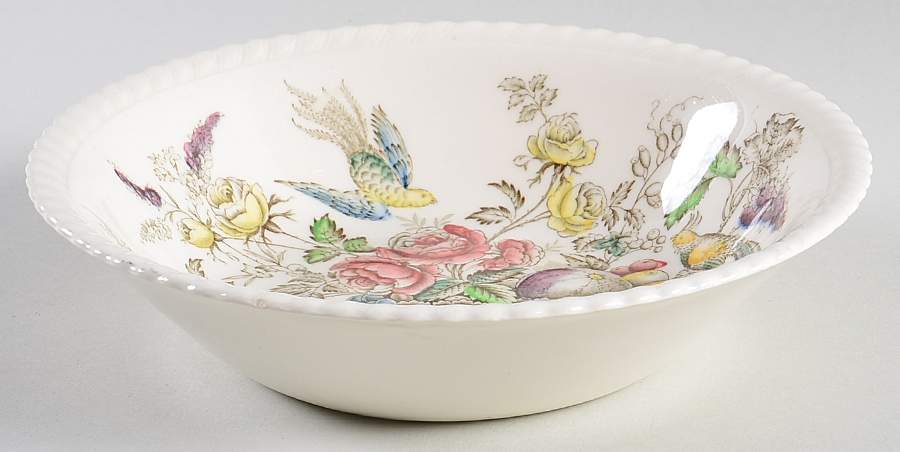 Bird of Paradise Brown Multicolor Coupe Soup Bowl by Johnson Brothers-1
