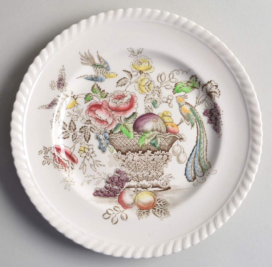 Bird of Paradise Brown Multicolor Salad Plate by Johnson Brothers-1