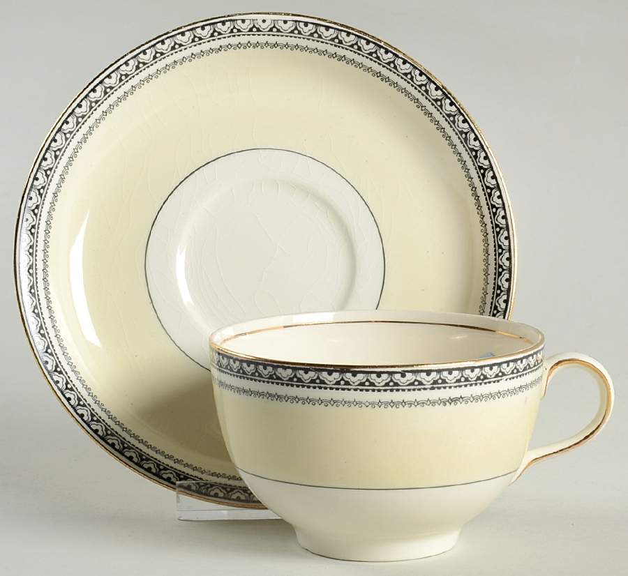 Blackwood Flat Cup & Saucer Set by Johnson Brothers-1