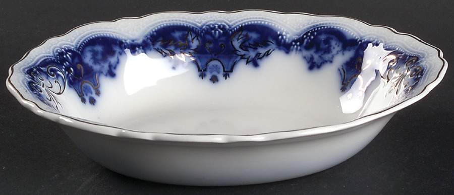The Blue Danube 8" Oval Vegetable Bowl by Johnson Brothers-1