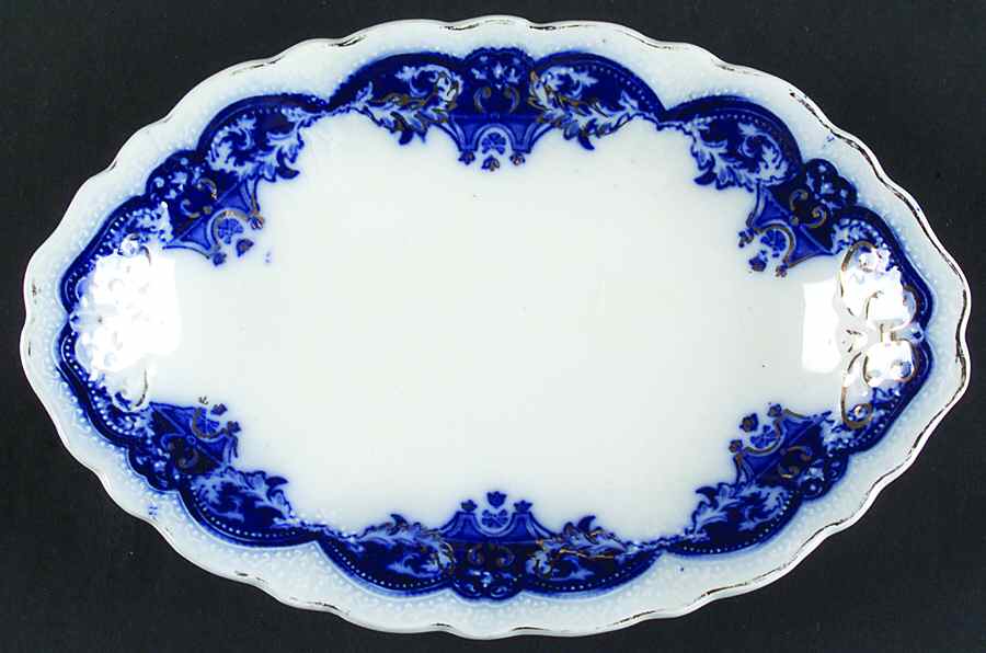 The Blue Danube Relish/Gravy Underplate by Johnson Brothers-1