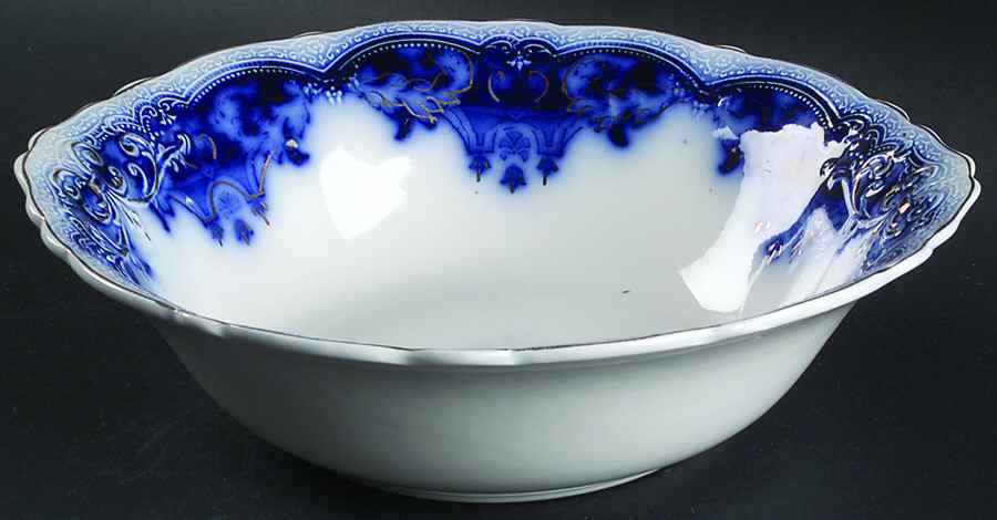 The Blue Danube 9" Round Vegetable Bowl by Johnson Brothers-1