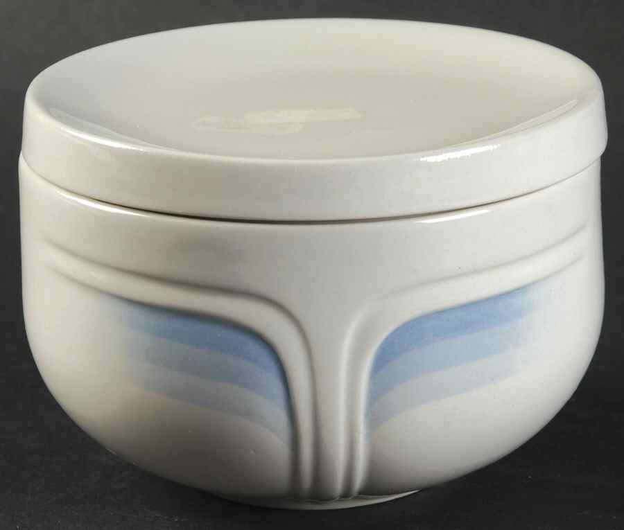 Blue Ice Sugar Bowl & Lid by Johnson Brothers-1