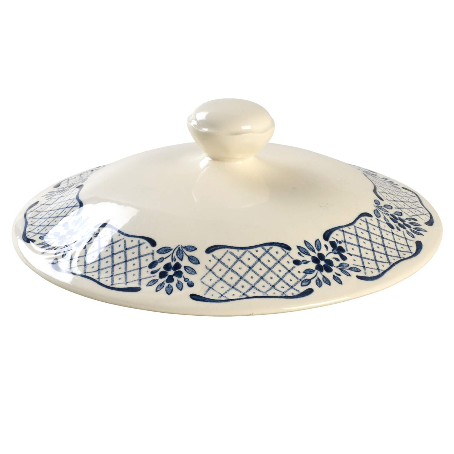 Blue Jardin Lid for Round Vegetable by Johnson Brothers-1