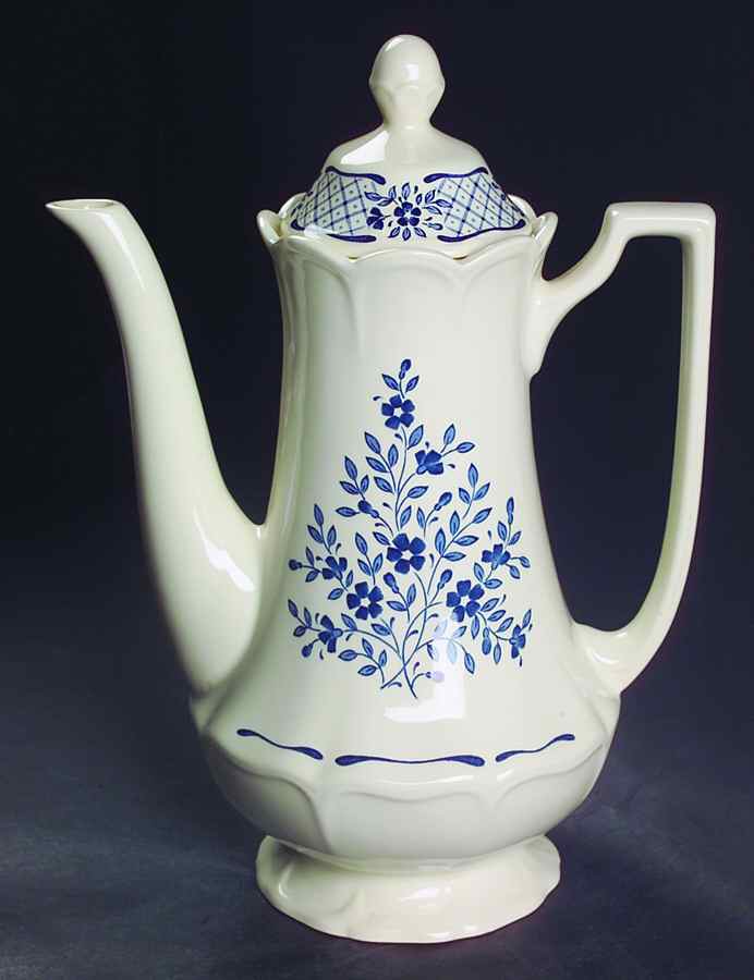 Blue Jardin Coffee Pot & Lid by Johnson Brothers-1
