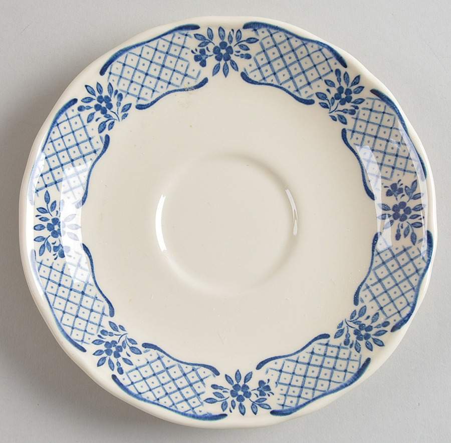 Blue Jardin Saucer by Johnson Brothers-1