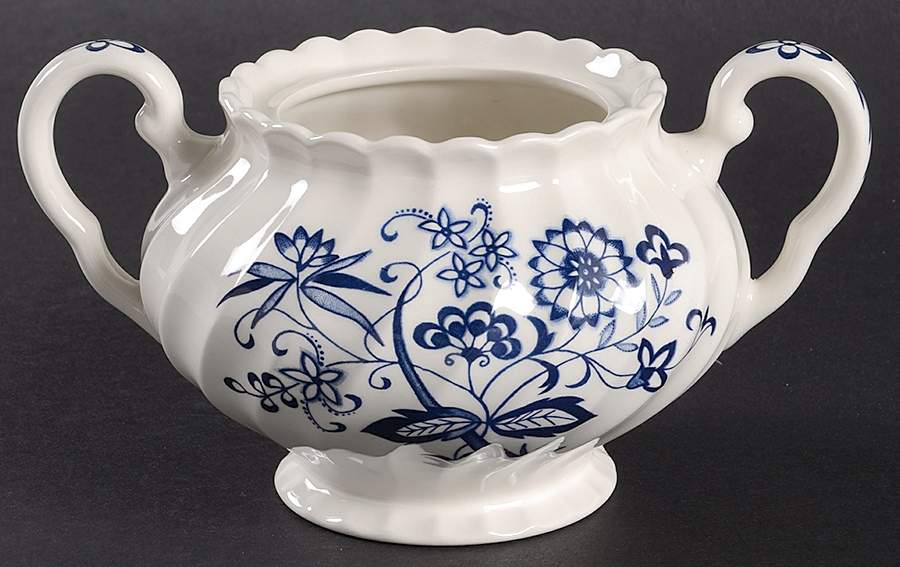 Blue Nordic Sugar Bowl No Lid by Johnson Brothers-1