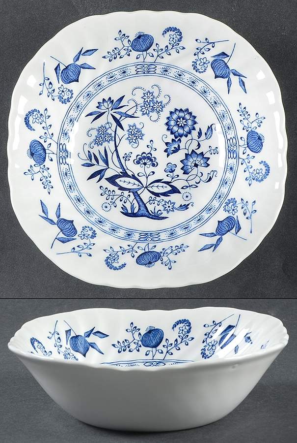 Blue Nordic Square Cereal Bowl by Johnson Brothers-1