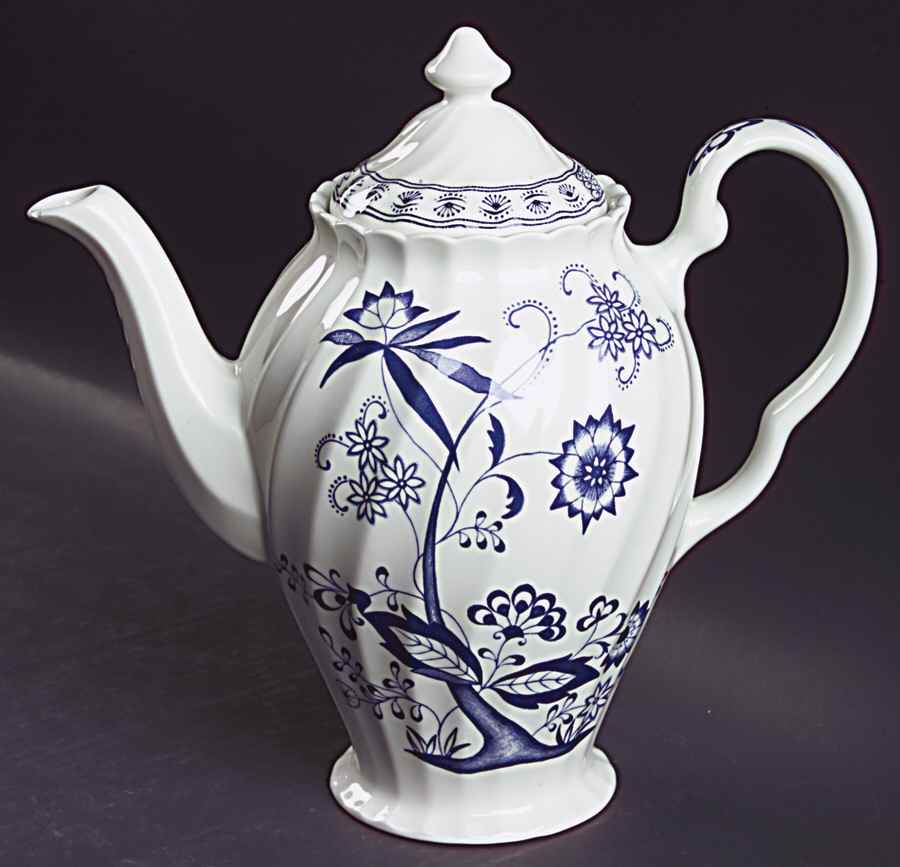 Blue Nordic Coffee Pot & Lid by Johnson Brothers-1