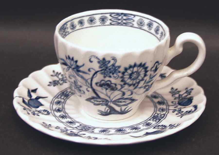 Blue Nordic Flat Demitasse Cup & Saucer Set by Johnson Brothers-1
