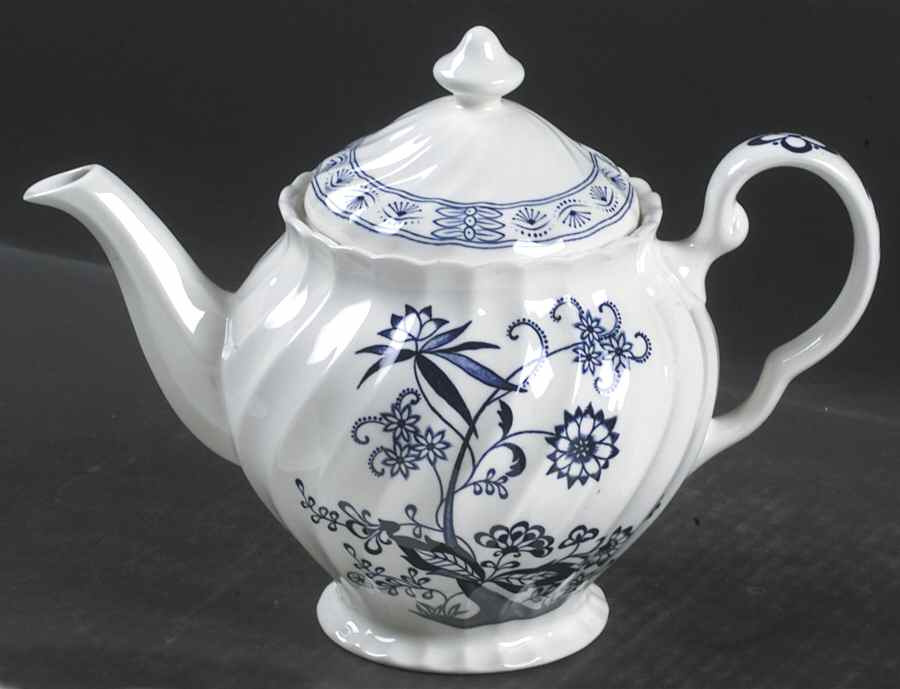 Blue Nordic Teapot & Lid by Johnson Brothers-1