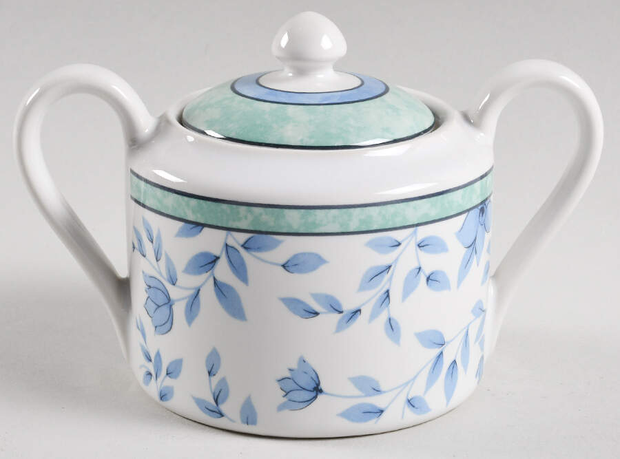 Blue Savanna Sugar Bowl & Lid by Johnson Brothers-1