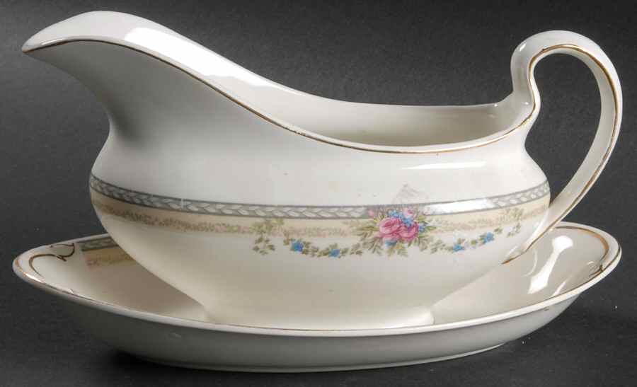 The Bombay Gravy Boat & Underplate/Relish by Johnson Brothers-1