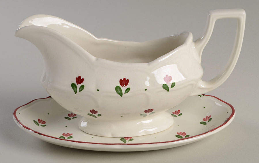 Bonjour Gravy Boat & Underplate/Relish by Johnson Brothers-1