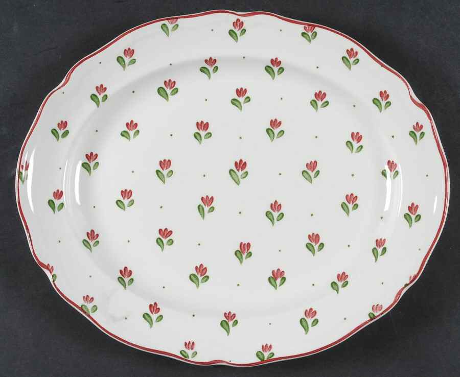 Bonjour 10" Oval Serving Platter by Johnson Brothers-1