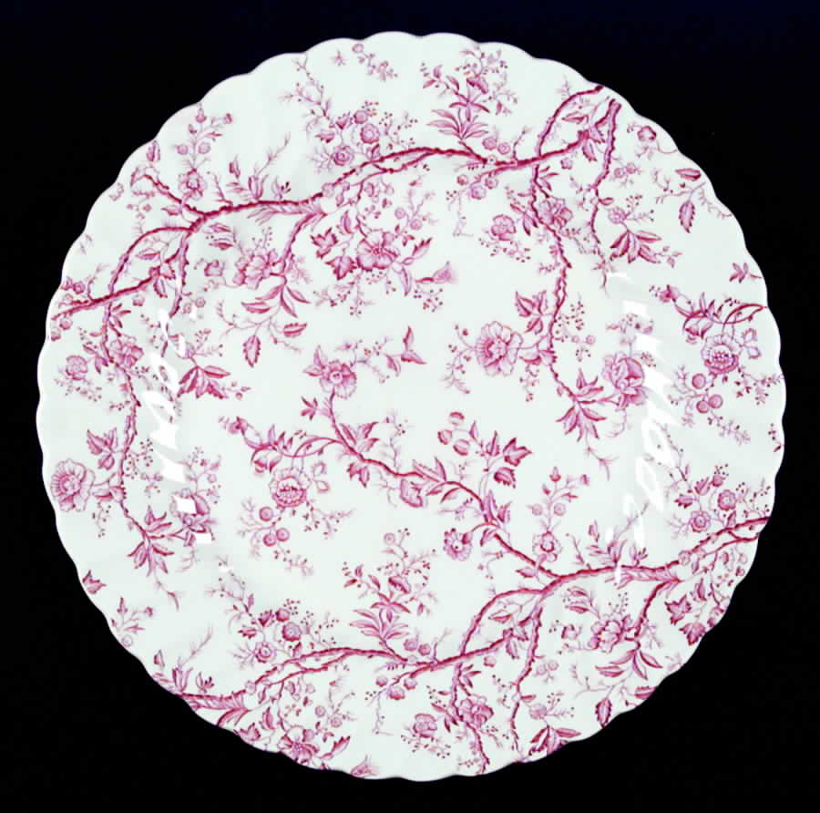 Bradbury Red Dinner Plate by Johnson Brothers-1