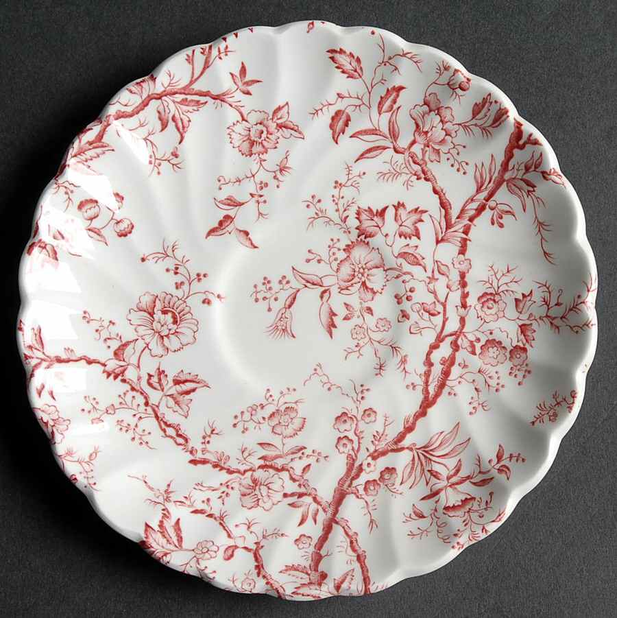 Bradbury Red Saucer by Johnson Brothers-1