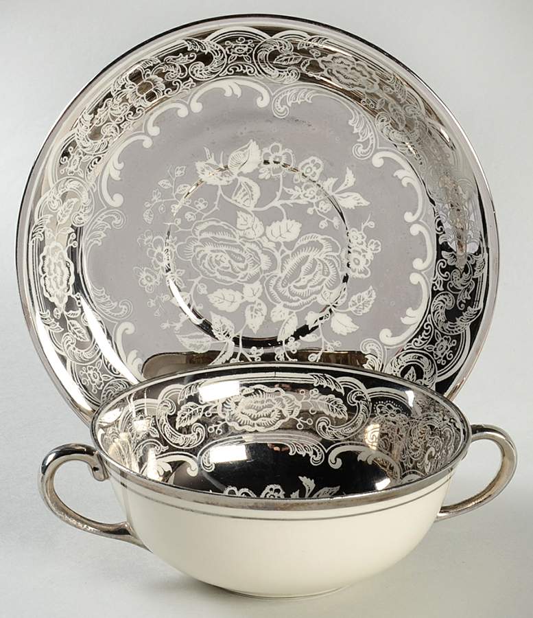 Brighton Flat Cream Soup Bowl & Saucer Set by Johnson Brothers-1