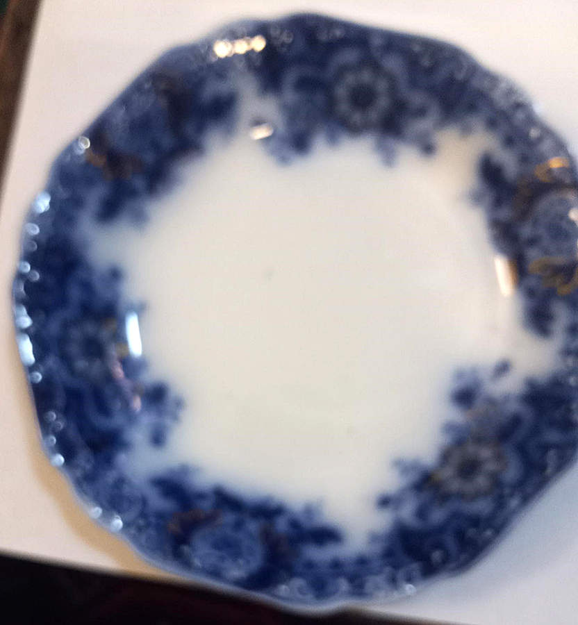 Brooklyn Flow Blue Coupe Soup Bowl by Johnson Brothers-1