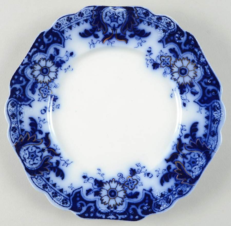 Brooklyn Flow Blue Luncheon Plate by Johnson Brothers-1