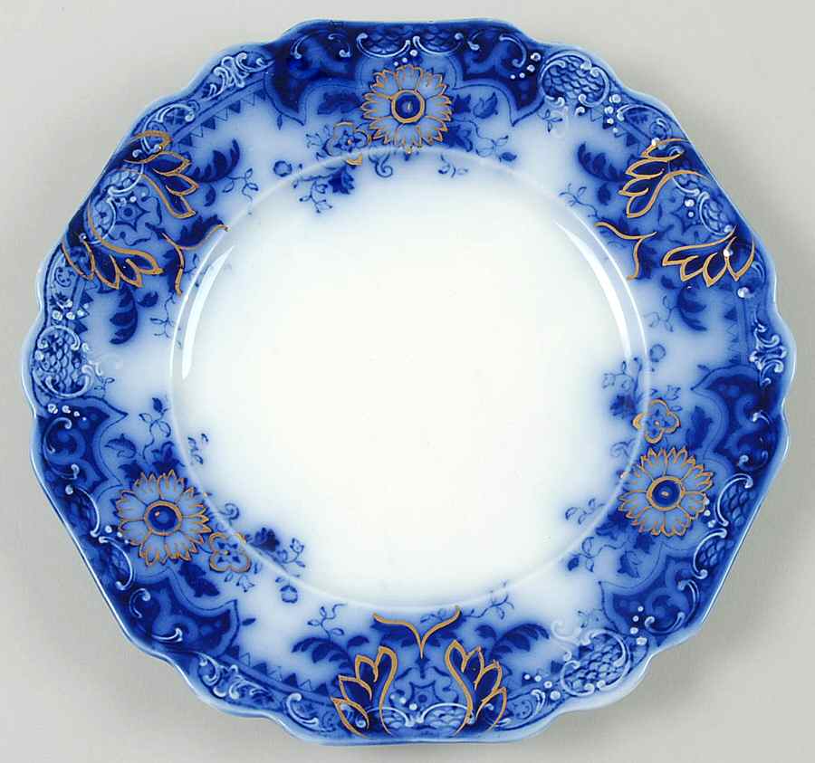 Brooklyn Flow Blue Salad Plate by Johnson Brothers-1